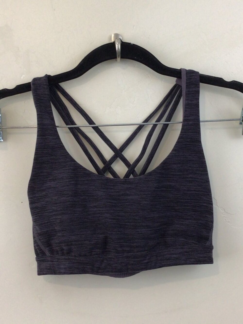 Victoria's Secret Purple Criss Cross Back Sports Bra Size XS